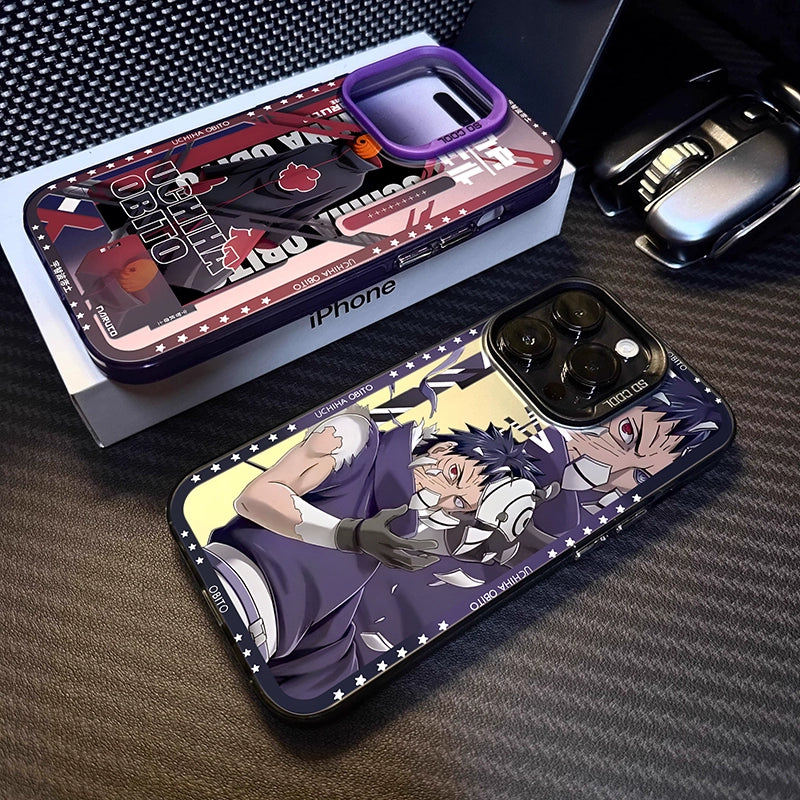 Uchiha Obito iPhone 16 Pro Max Case for iPhone 15, 14, 13 Pro, 12, 11, XR - New Naruto Anime Design for iPhone 7