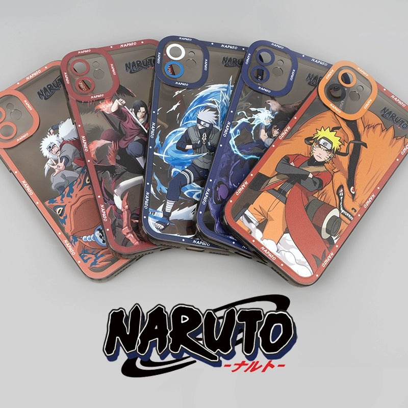 Naruto Phone Case for iPhone 15 Pro Max/14/13/16 Pro | Itachi, Jiraiya, Kakashi, Naruto Anime Silicone Full Protection Shockproof Cover for iPhone 11/12/XR/XS Max/7/8 Plus