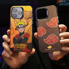 Laser Color-Changing Naruto Series Phone Case for iPhone 15/14/13 Pro Max - Personalized Shockproof Protective Cover