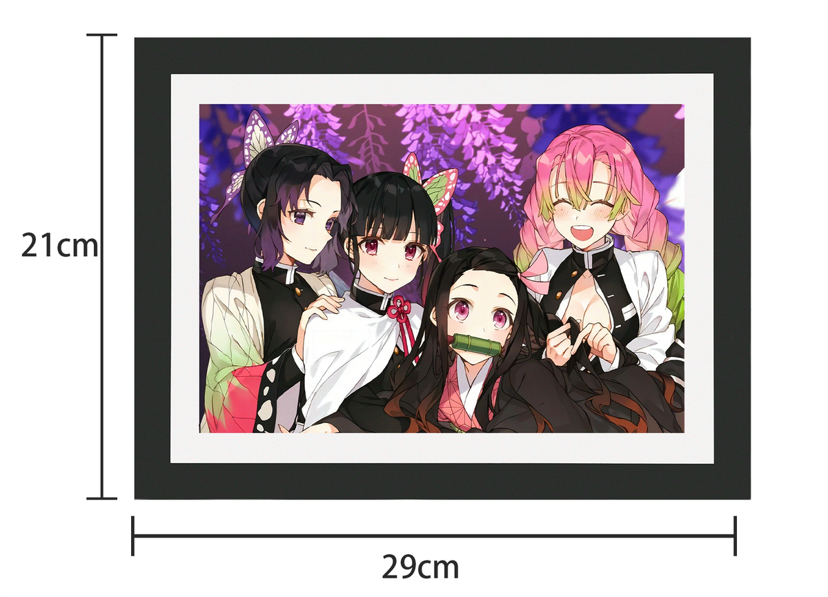 Ghost Slayer Blade (Girls Group Photo) 3D Decorative Painting - Animehouse