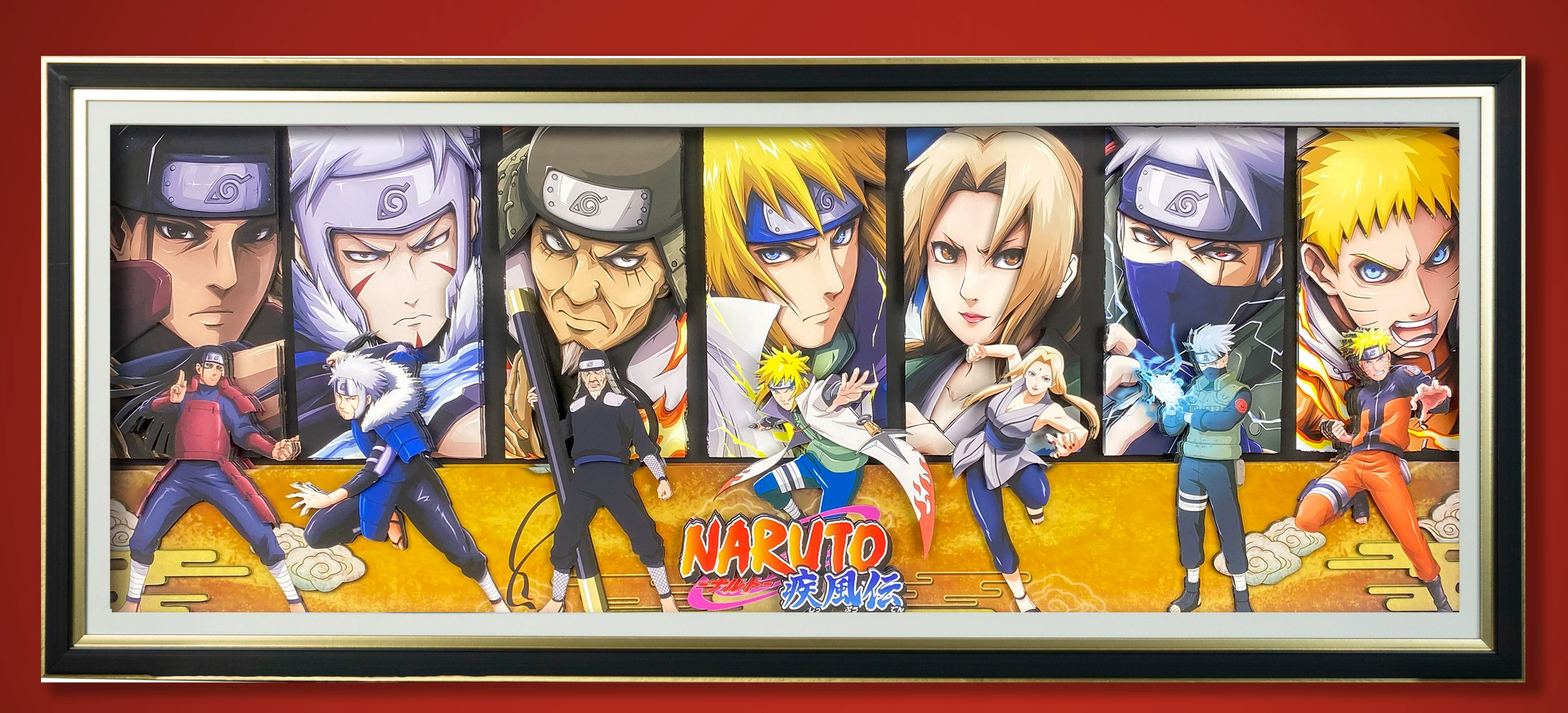 Naruto Naruto Naruto Naruto (Shippuden) 3D Decorative Painting - Animehouse