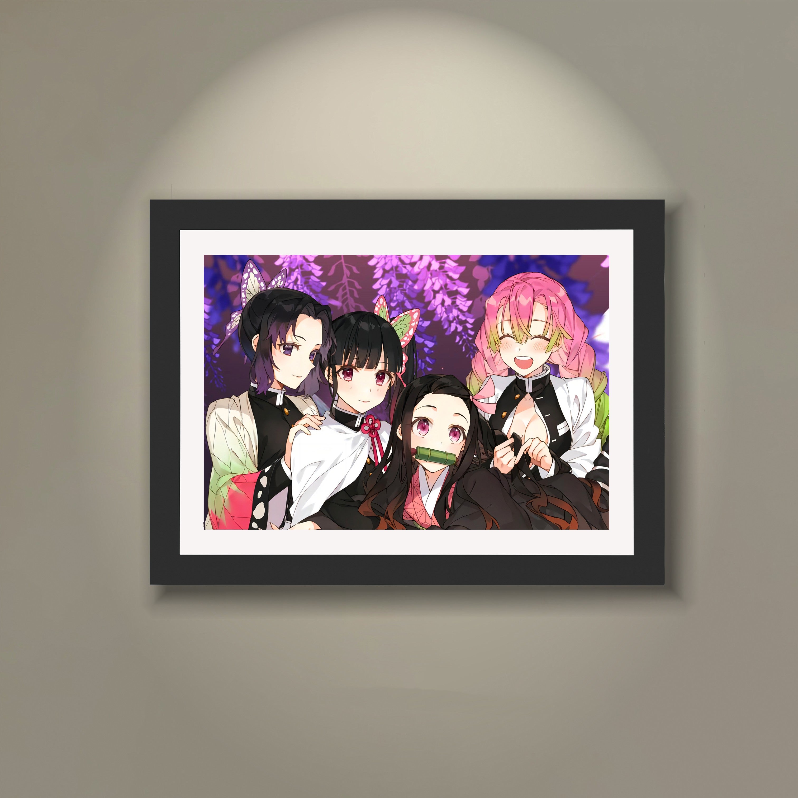 Ghost Slayer Blade (Girls Group Photo) 3D Decorative Painting - Animehouse