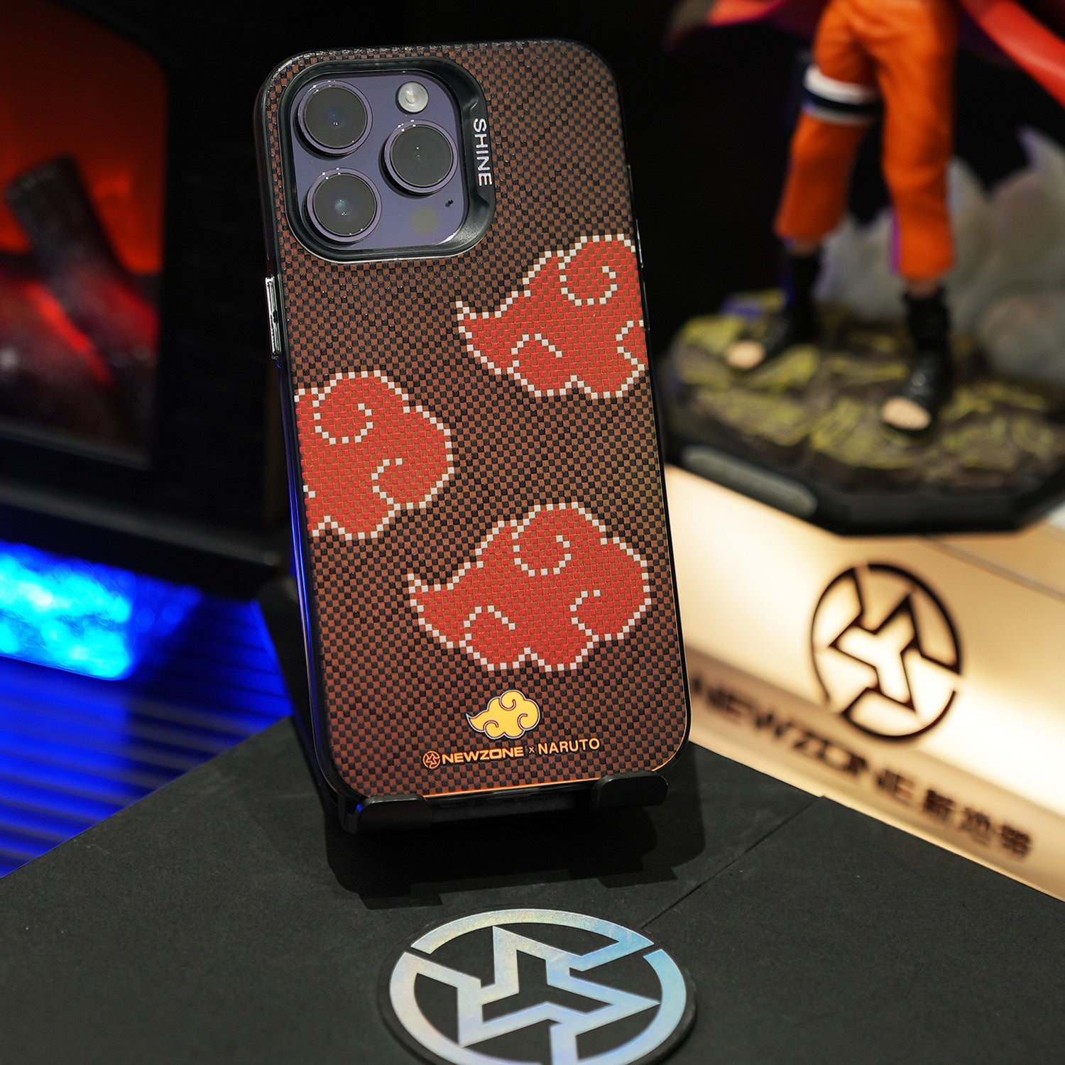 Laser Color-Changing Naruto Series Phone Case for iPhone 15/14/13 Pro Max - Personalized Shockproof Protective Cover