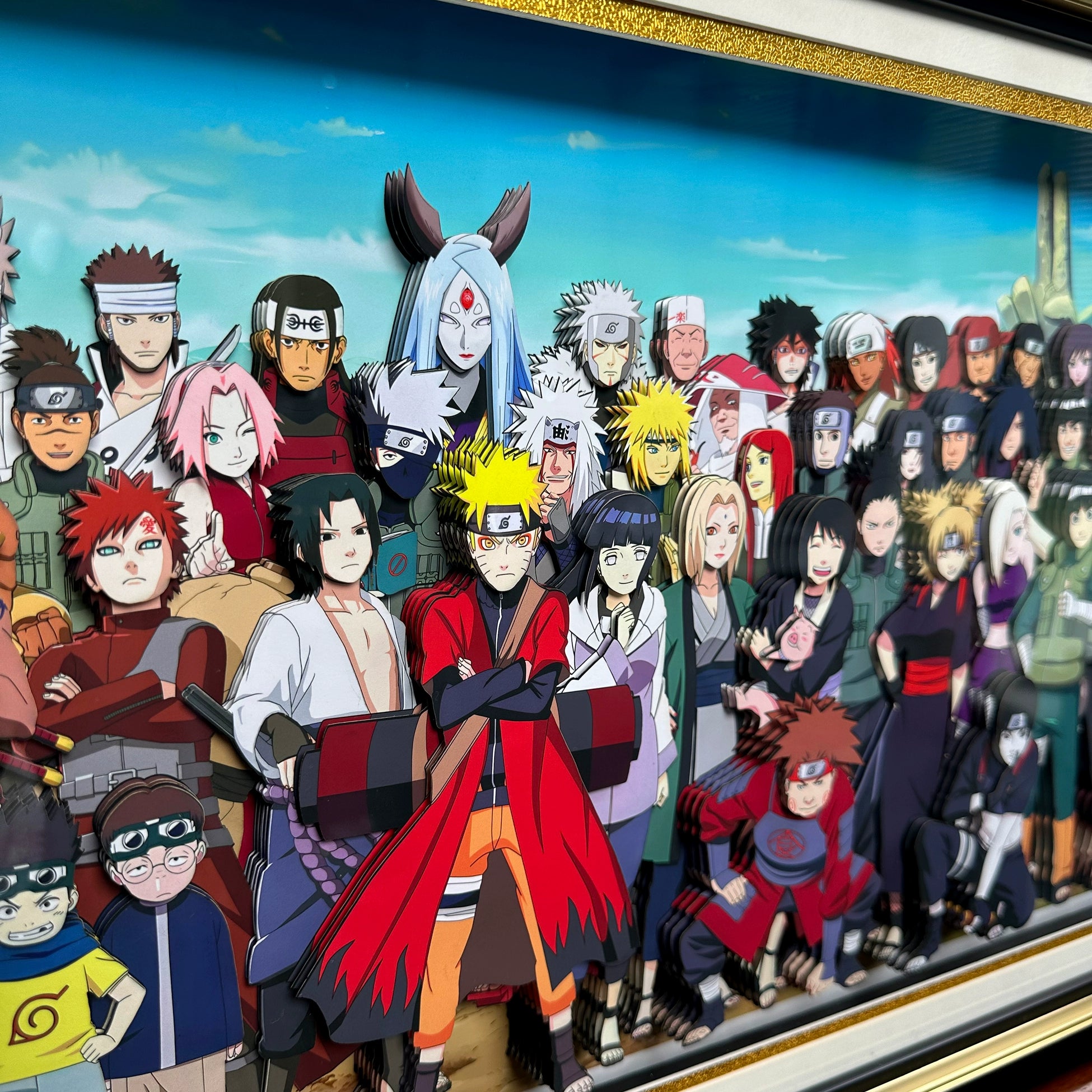 Naruto family portrait 3D decorative painting - Animehouse