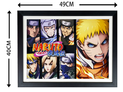 3D decorative painting of Naruto's head portrait around Naruto