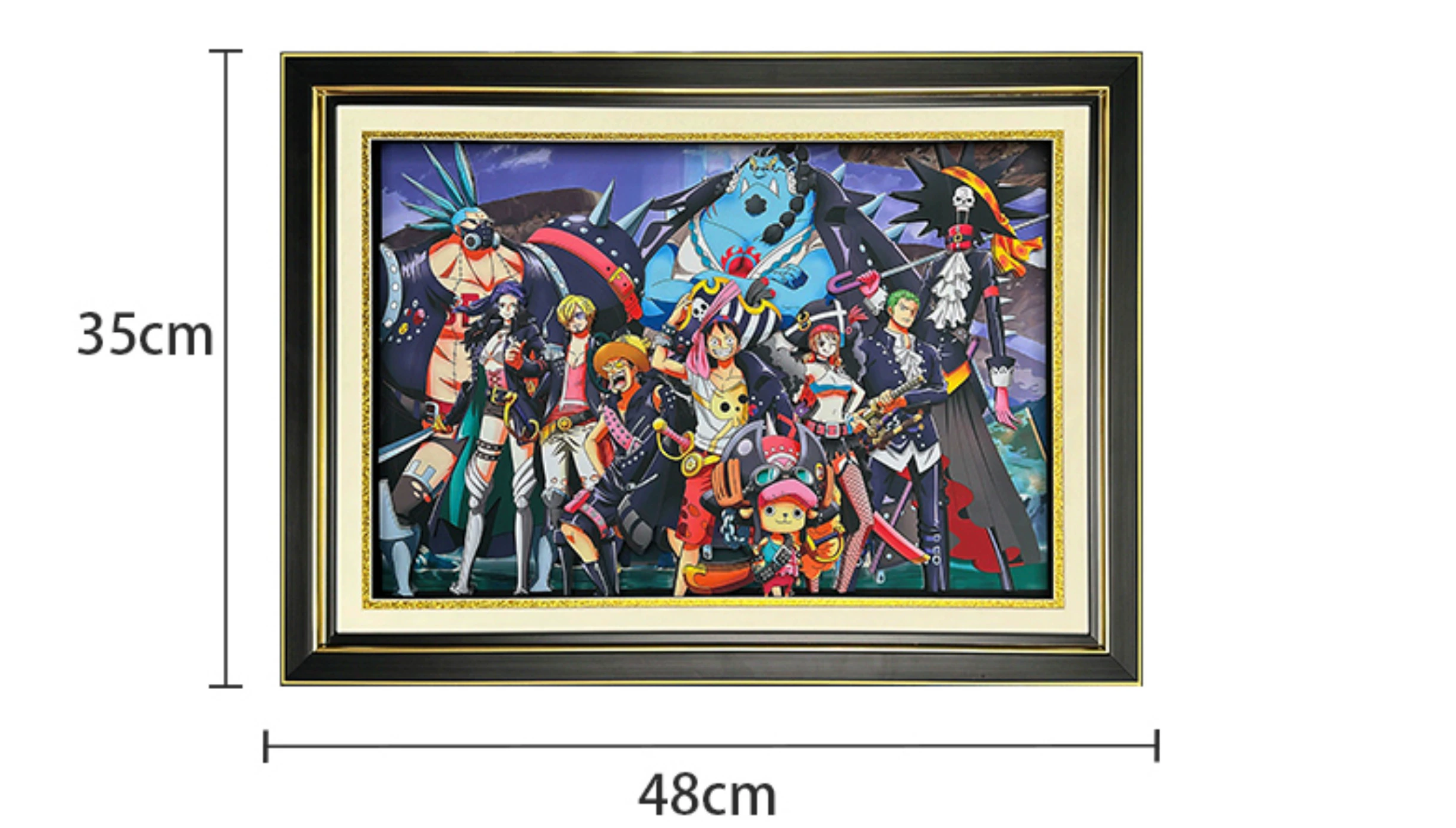 One Piece red3D decorative painting - Animehouse