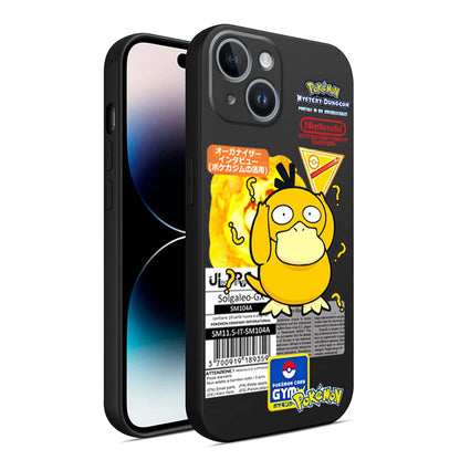 Pokemon Gengar Phone Case for iPhone 8 Plus 7 6s 14 Pro Max SE XS X XR 11 12 Mini 13 Pro XS Max Luxury Armor Black Soft Cover
