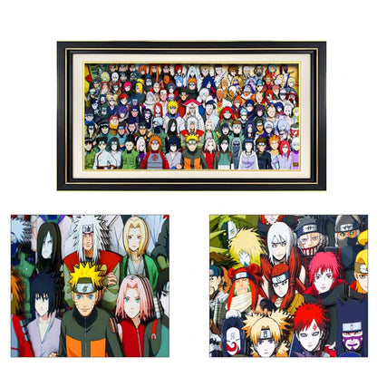 Naruto <group photo> 3D handmade decorative painting