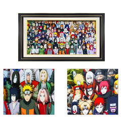 Naruto <group photo> 3D handmade decorative painting - Animehouse