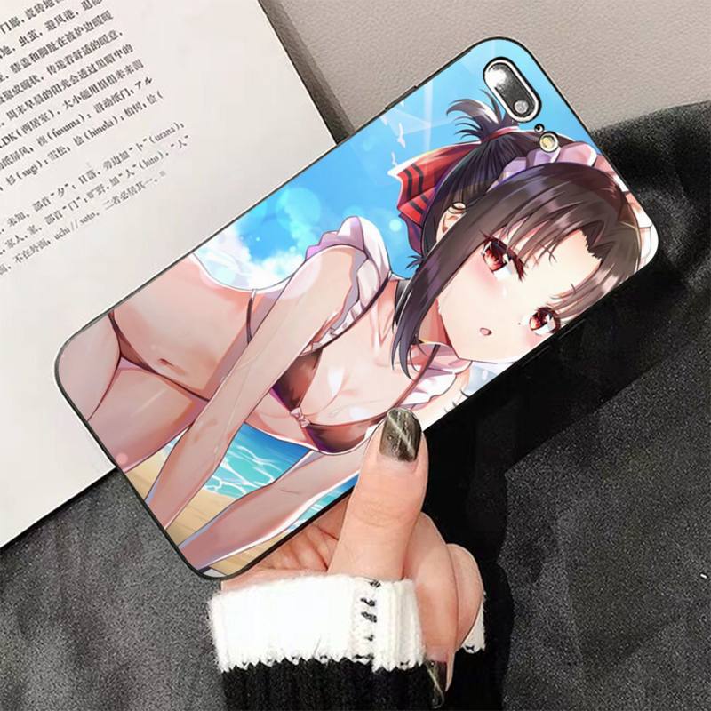 Summer sexy anime girl black Phone Case Hull for iphone 13 8 7 6 6S Plus X 5 5S SE 2020 XR 11 pro XS MAX