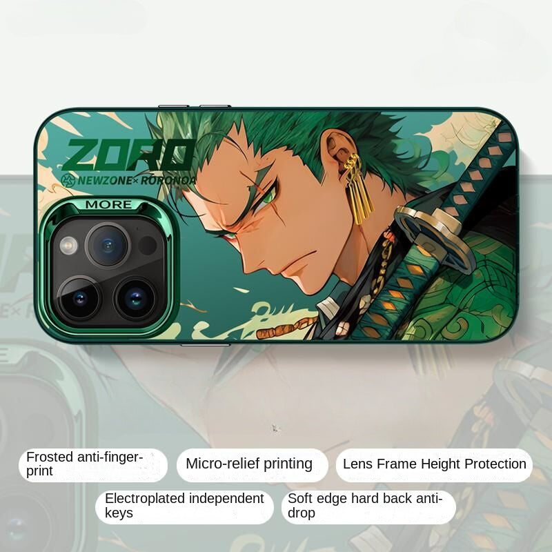 <One piece>Luffy Zoro Phone Case for iPhone 15/14/13 Pro Max - Personalized Shockproof Protective Cover