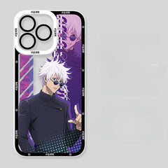 Jujutsu Kaisen Transparent Shockproof Phone Case for iPhone 16 Pro Max/14 Pro/13/12/11 | Featuring Gojo Satoru, Suguru Geto, Fushiguro Toji Anime Design