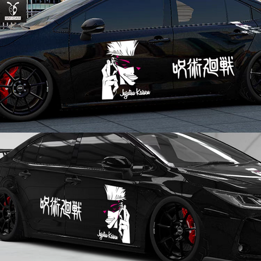<Jujutsu Kaisen>Go jo car stickers Black model