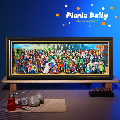 Naruto family portrait 3D home decoration painting