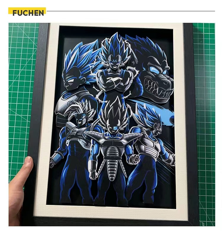 Dragon Ball (Vegeta) 3D decoration painting - Animehouse