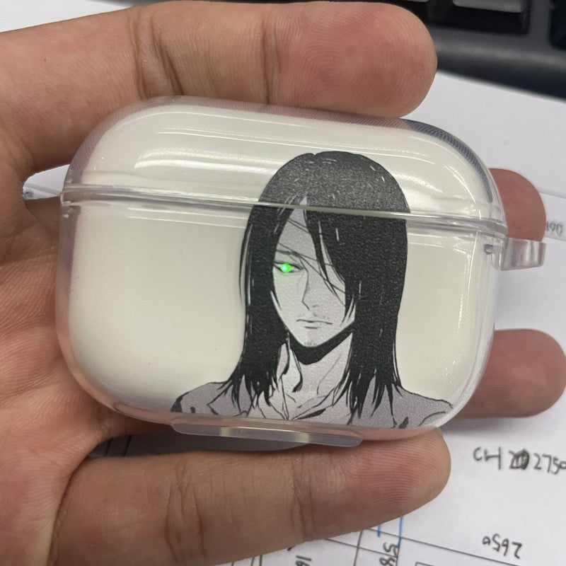 The attack Giant Adult Allen applies airpodspro2 protective case to Apple 3  Bluetooth headphone case Anime 1/2 Generation Transparent soft shell