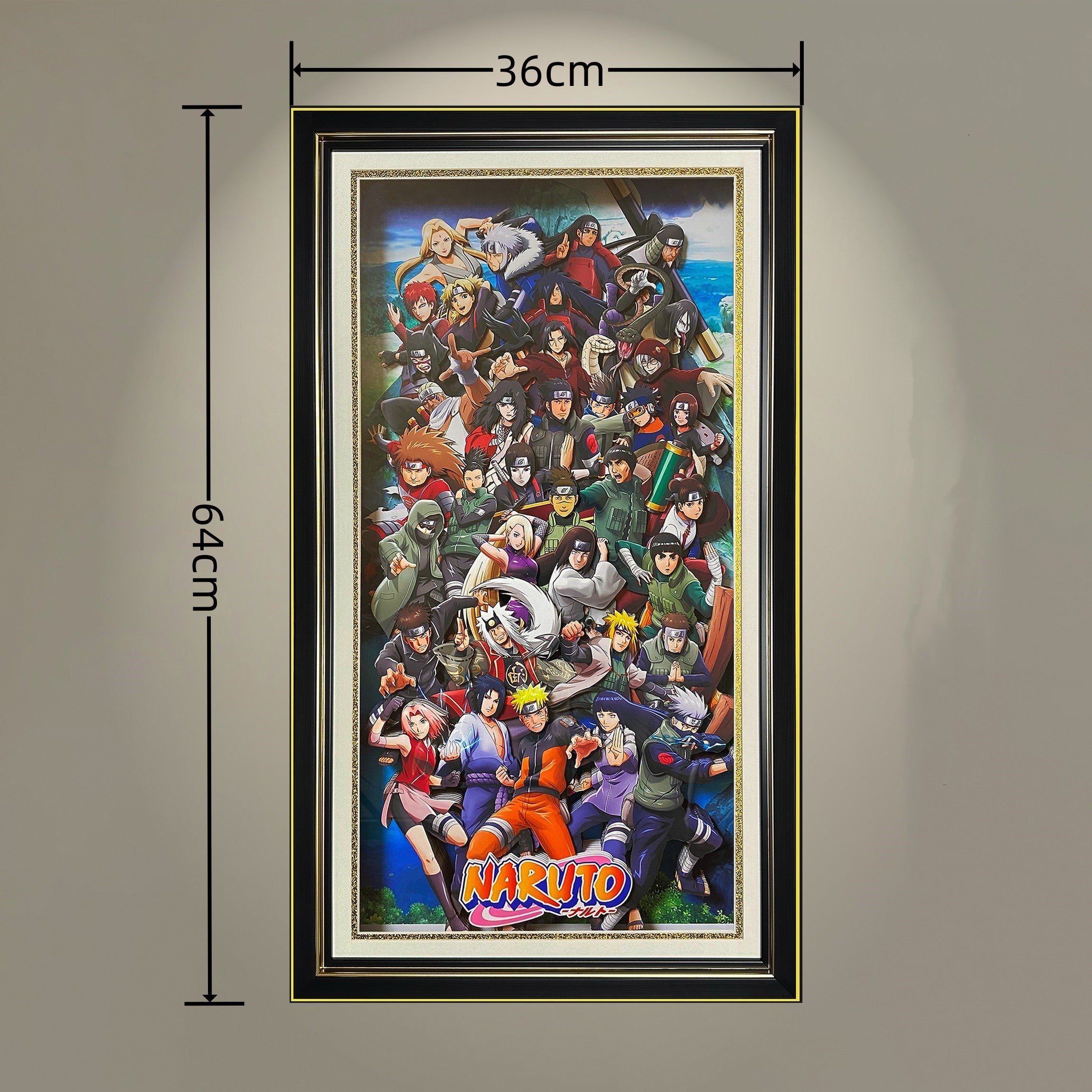 Naruto: Shippūden (vertical version) 3D home decoration painting - Animehouse