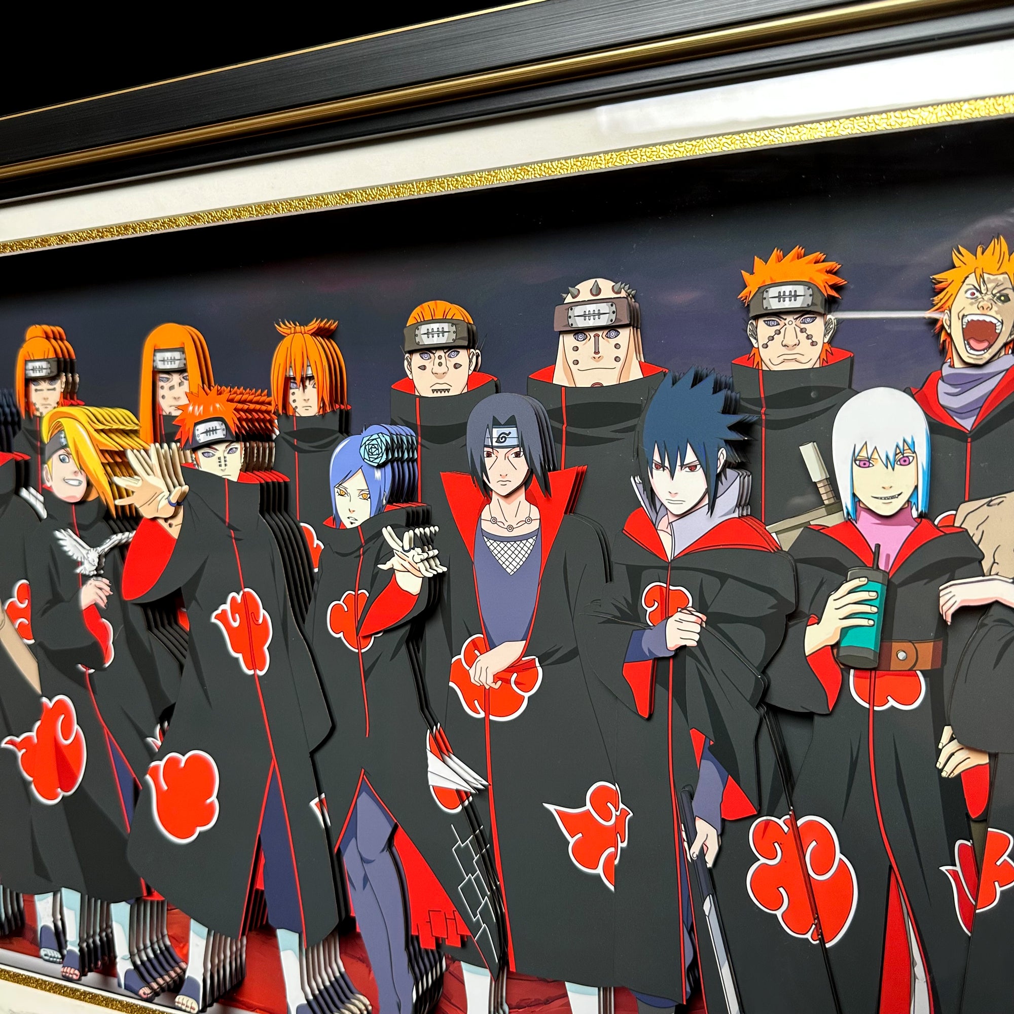 Naruto (Akatsuki) hand-painted 3D home decorative painting