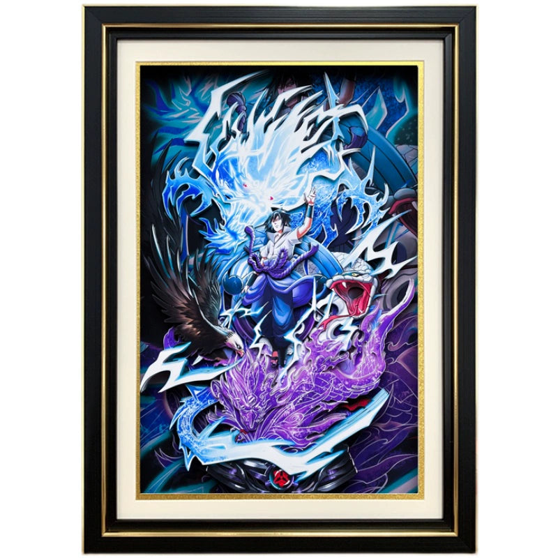 Naruto (Sasuke) 3D decorative painting - Animehouse