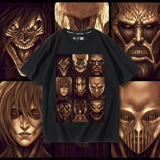 Attack on Titan T-shirt Men's Two-dimensional Anime Short Sleeve
