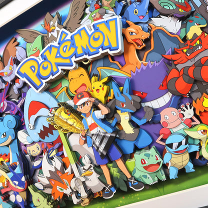 Pokémon (champion group photo) 3D decorative painting