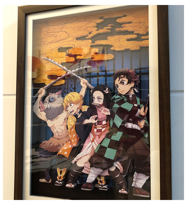 Demon Slayer（ Tanjiro） 3D decorative painting - Animehouse