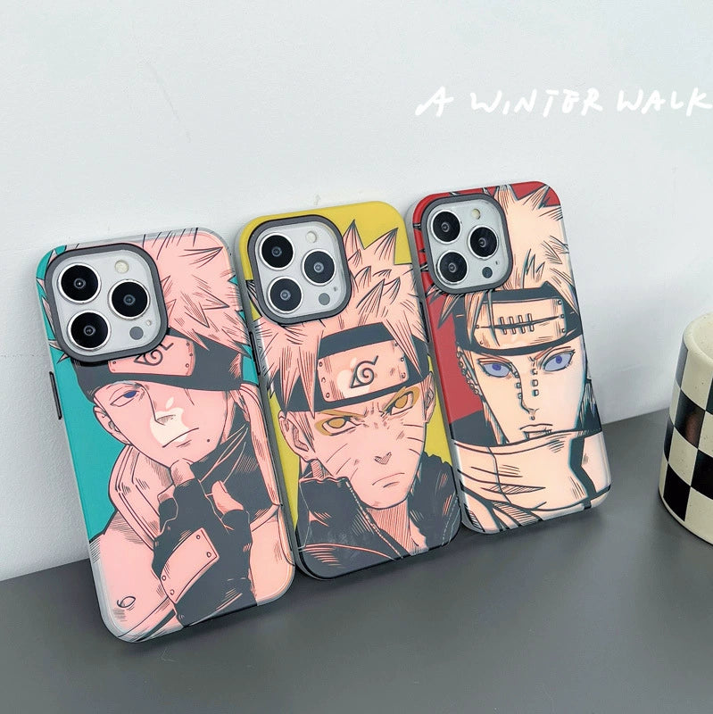 Naruto/Naruto/Kakashi/Payne Apple laser frosted mobile phone case