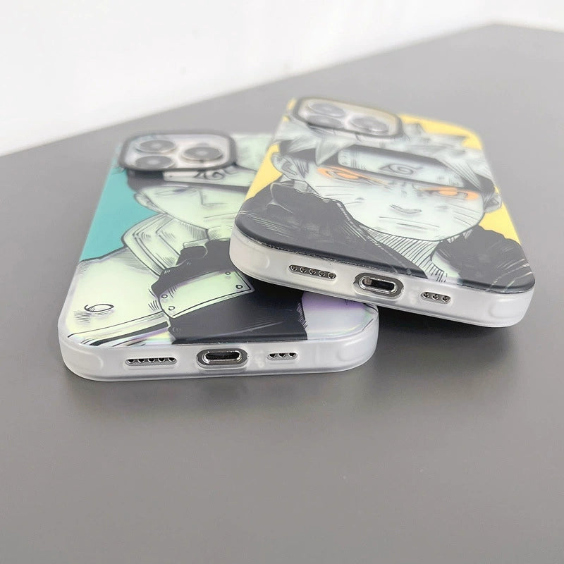 Naruto/Naruto/Kakashi/Payne Apple laser frosted mobile phone case