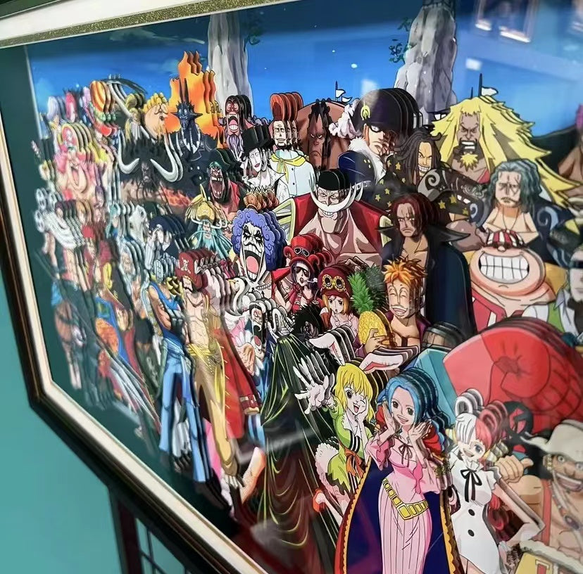 One Piece 3D handmade three-dimensional painting – Animehouse