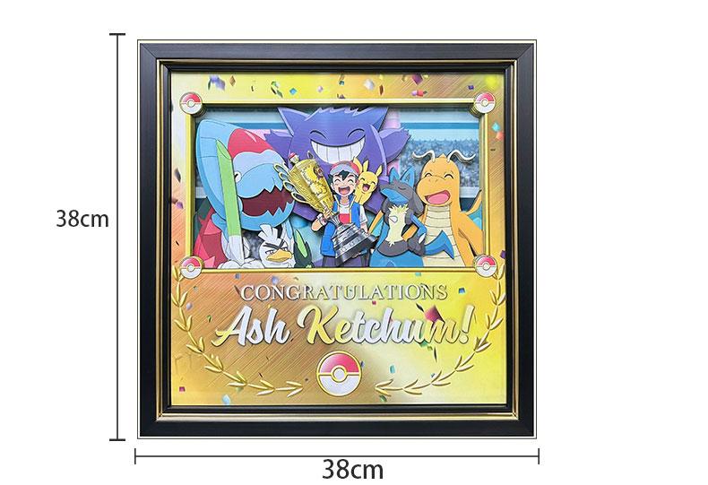 Pokémon (Xiaozhi trophy photo) 3D decorative painting - Animehouse