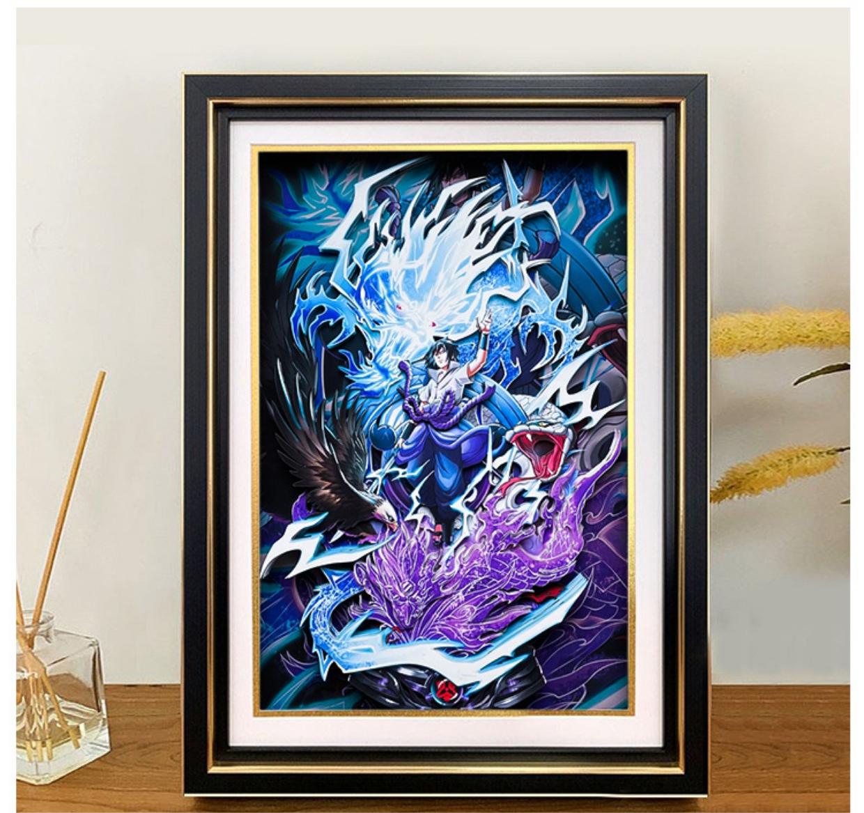 Naruto (Sasuke) 3D decorative painting - Animehouse