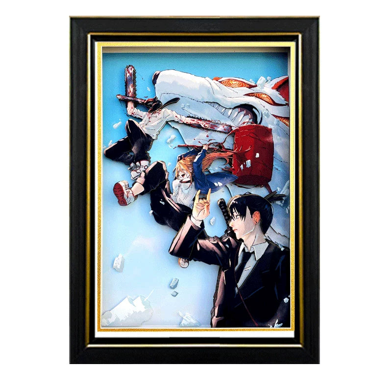Chainsaw Man (Protagonist Group) 3D Decorative Painting