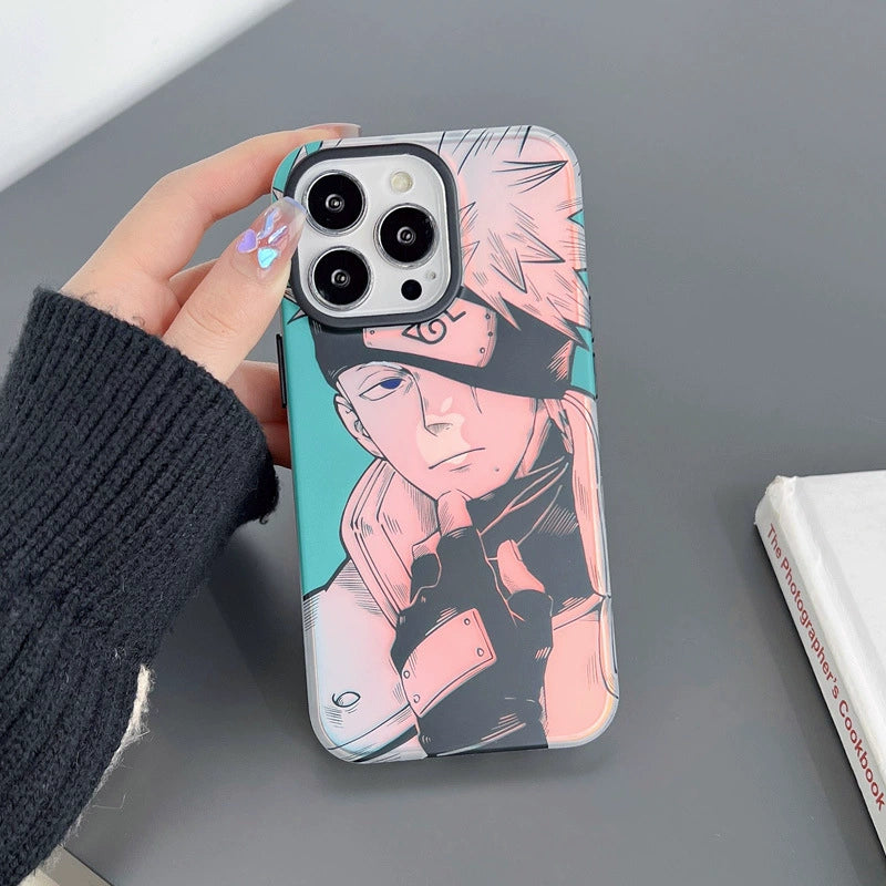 Naruto/Naruto/Kakashi/Payne Apple laser frosted mobile phone case