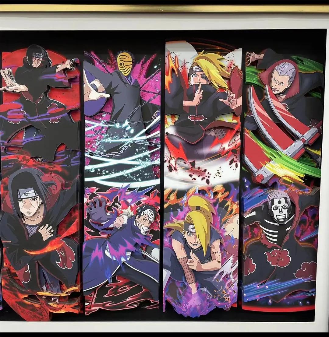 Naruto (customized by Akatsuki) 3D decorative painting - Animehouse