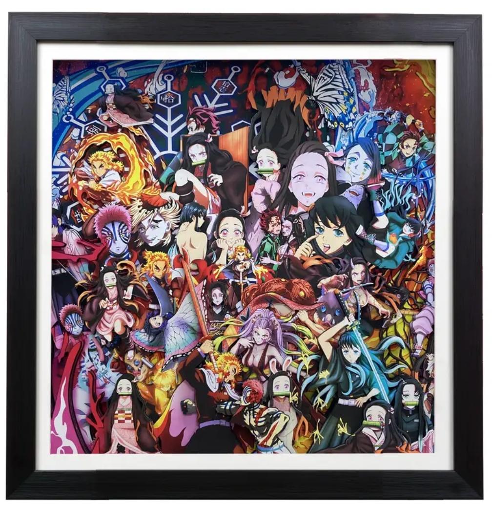 Demon Slayer super clear exquisite 3D decorative painting - Animehouse