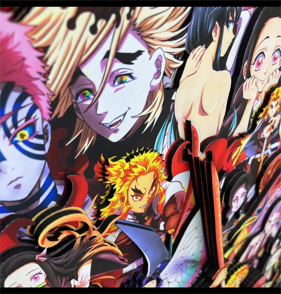 Demon Slayer super clear exquisite 3D decorative painting - Animehouse