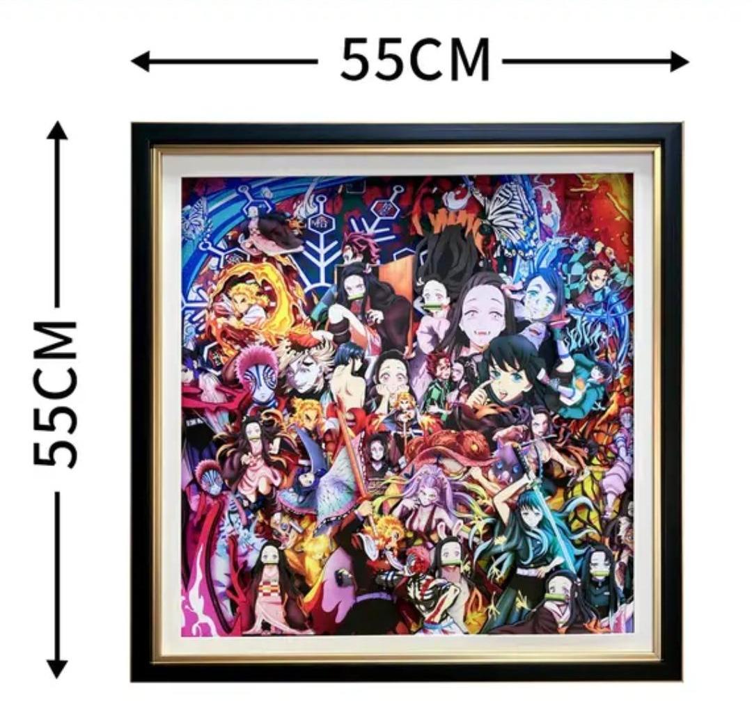 Demon Slayer super clear exquisite 3D decorative painting - Animehouse