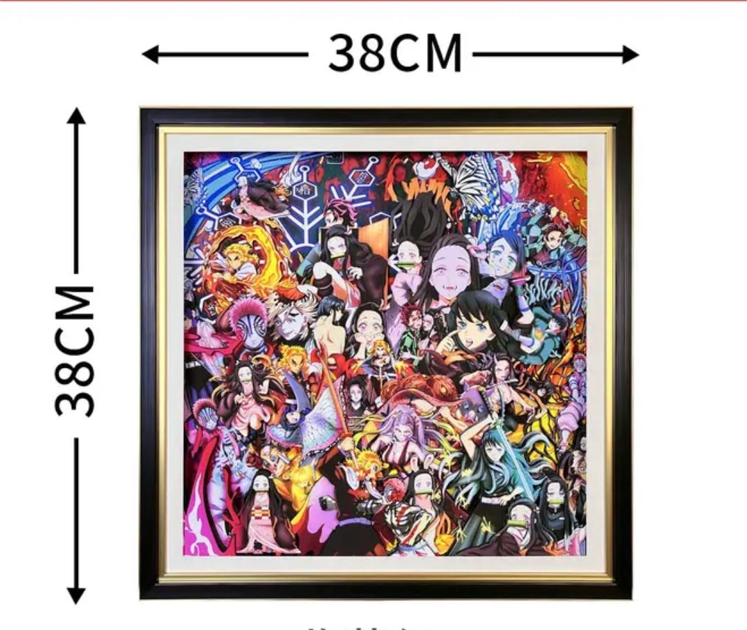 Demon Slayer super clear exquisite 3D decorative painting - Animehouse