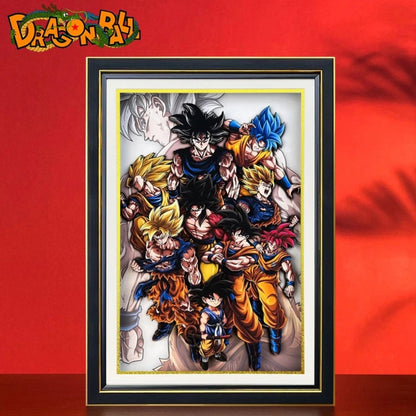 Dragon Ball <Wukong Full Form> 3D hand painting(Free Shipping Worldwide)