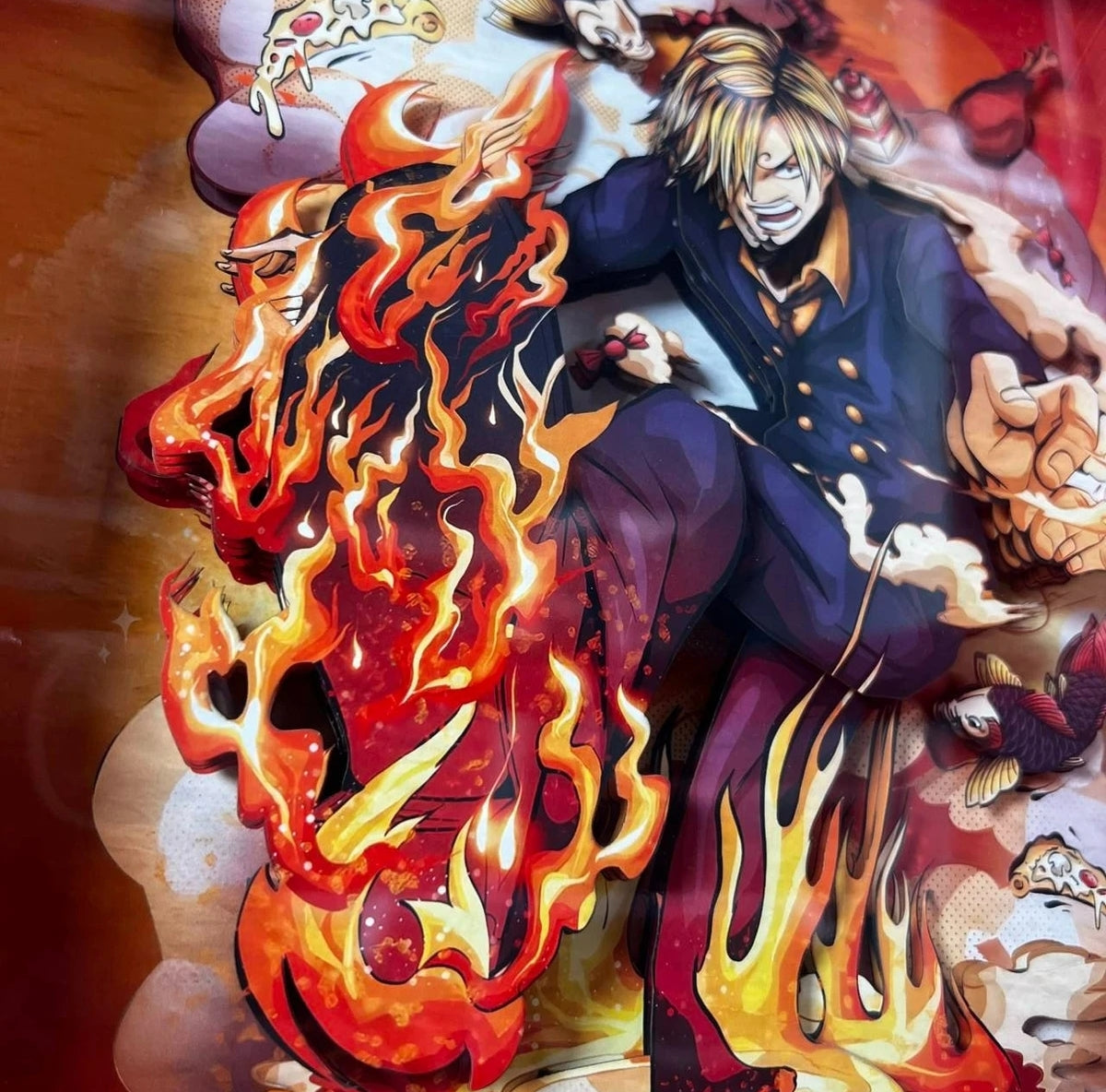 One Piece <Sanji> 3D handmade decorative painting - Animehouse